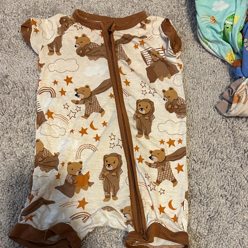Little Sleepies Brown Bear Pajama Set